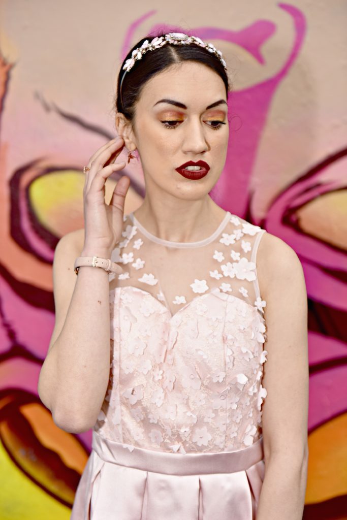 ana pink lace pink dress quiz Faded Spring