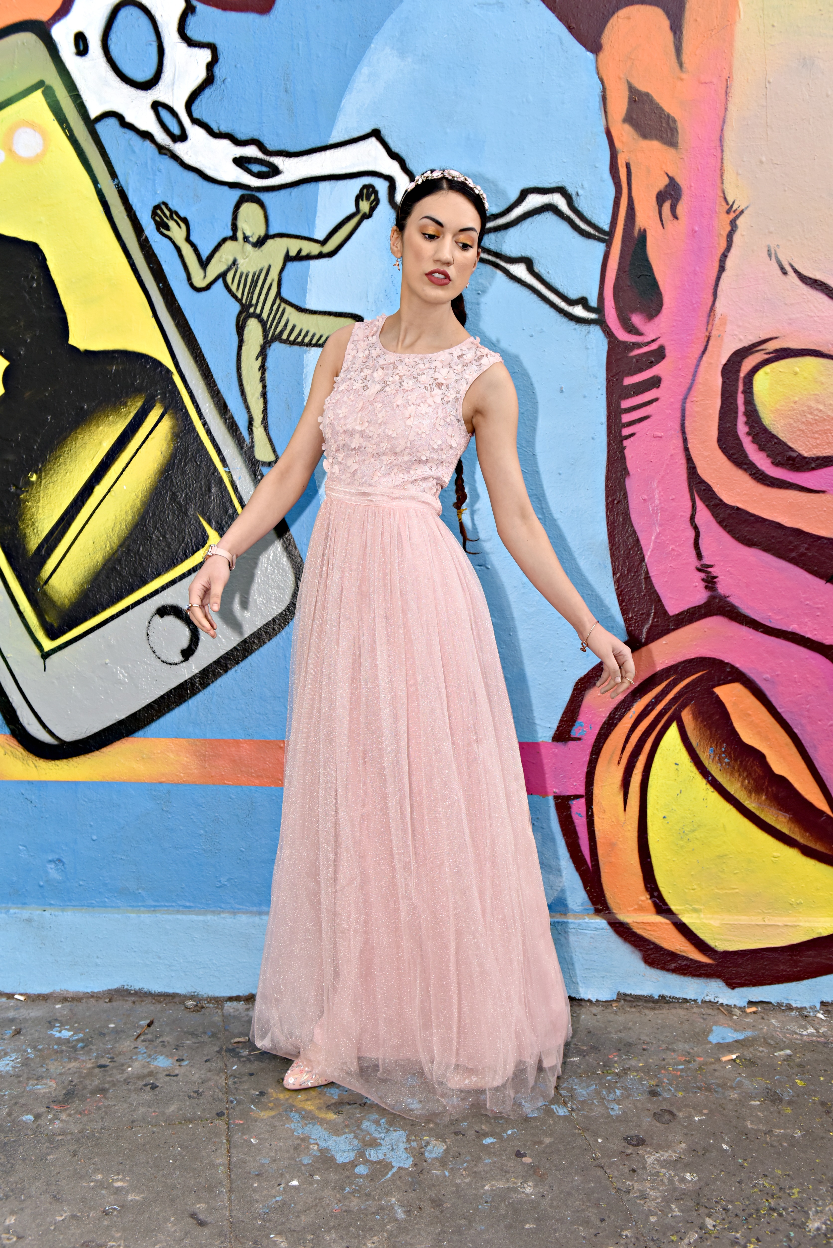 ana pink applique bridesmaid dress quiz Faded Spring