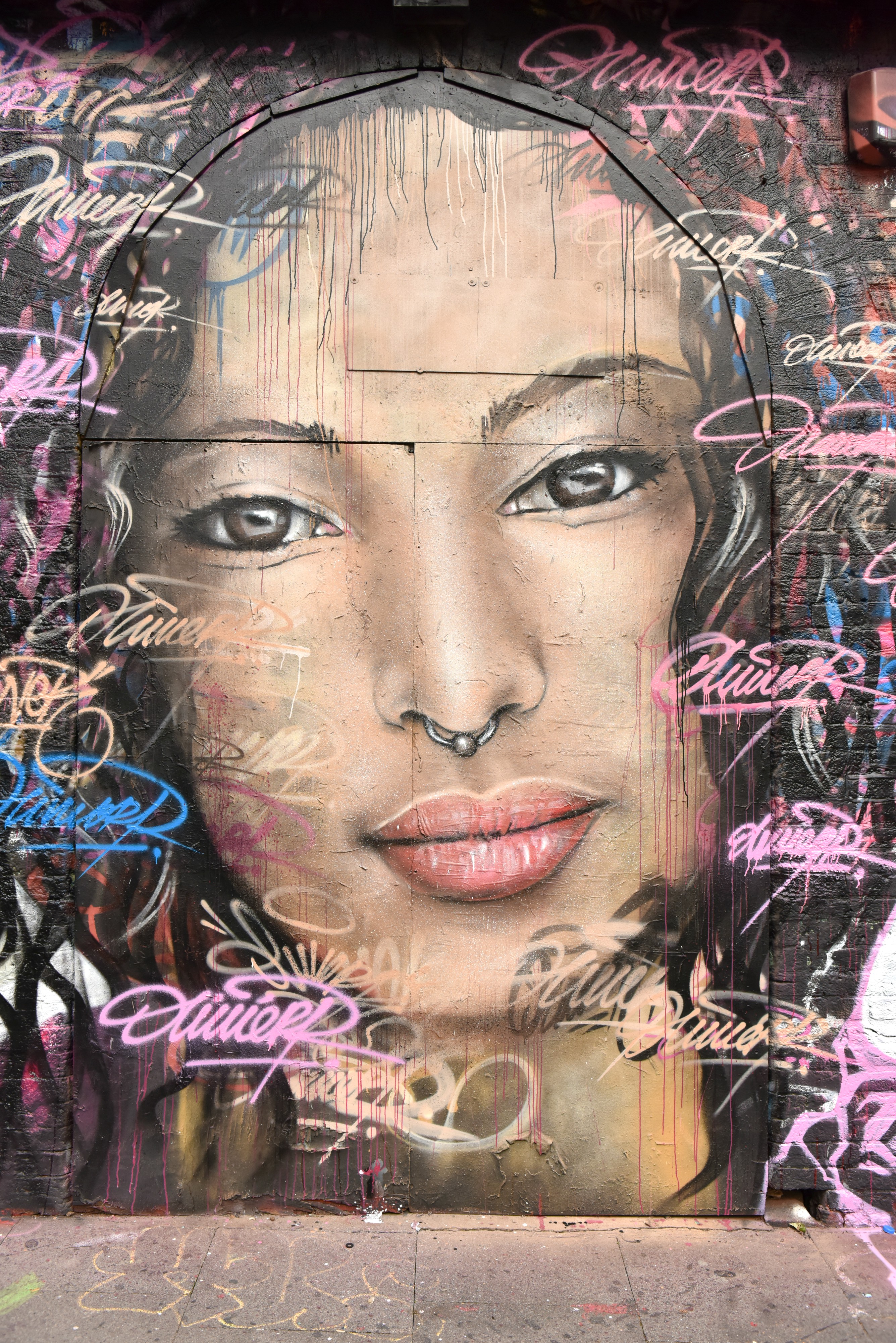 <img src="ana.jpg" alt="ana smiling women street art mural"> 
