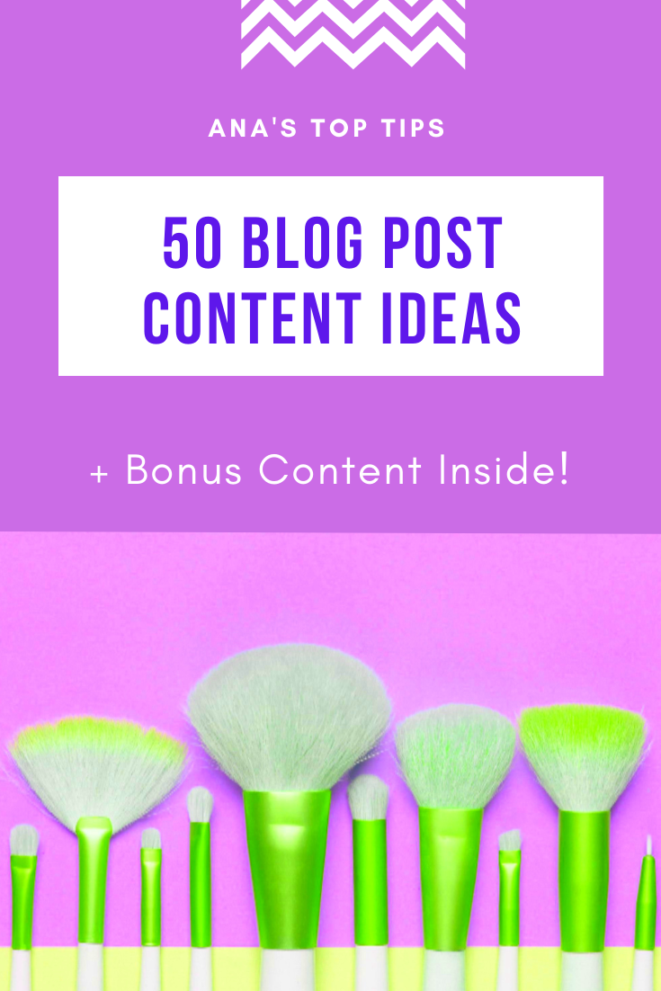 <img src="ana.jpg" alt="ana 50 blog post content ideas"/> 