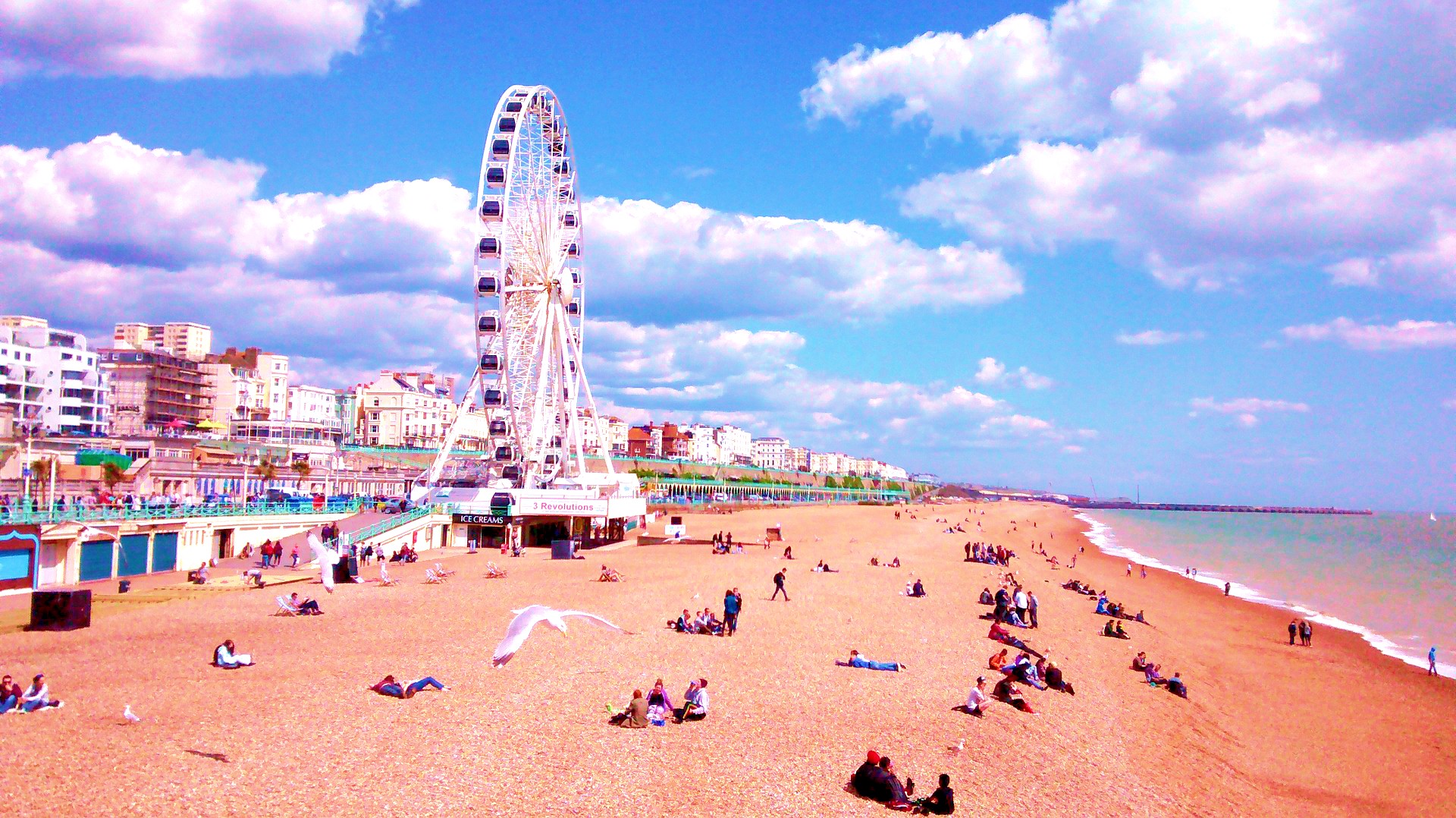 <img src="Brighton.jpg" alt="Brighton beach with view of the wheel"/> 