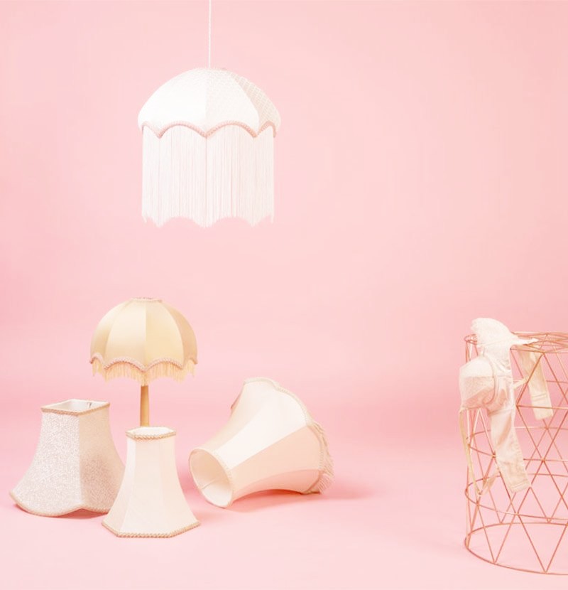 <img src="pink.jpg" alt="pink lampshades in stylish office"/> 