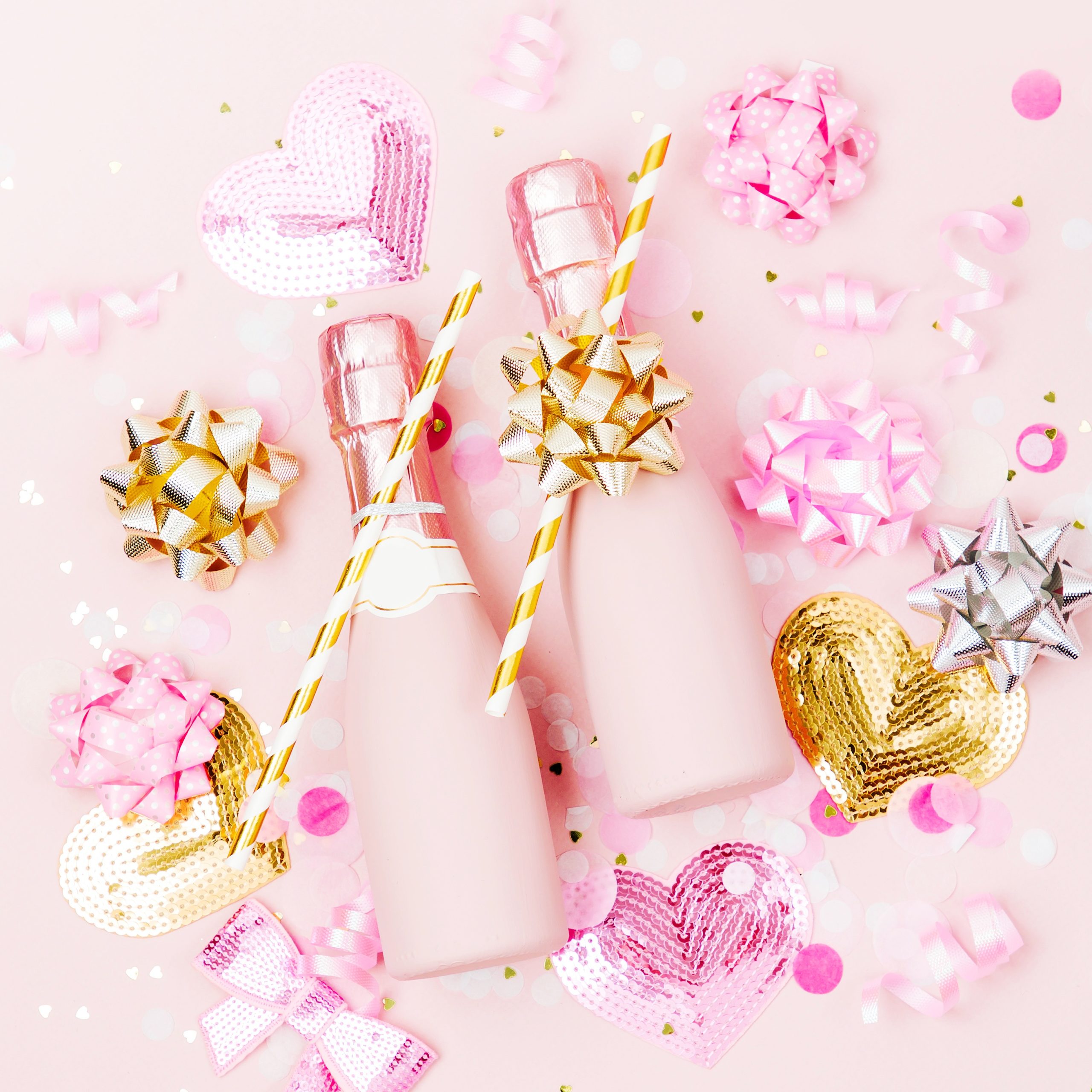 <img src="pink.jpg" alt="pink champagne bottles valentine's day date ideas"/> 