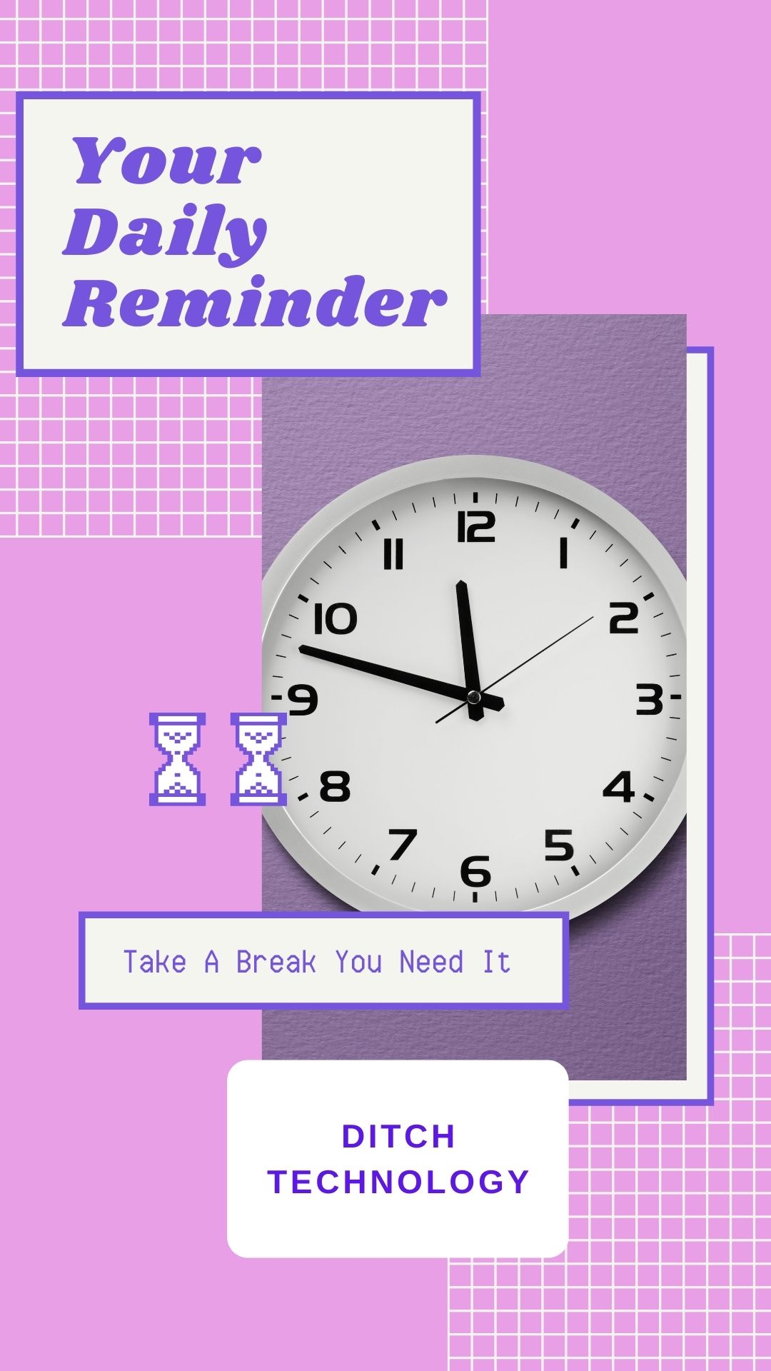 <img src="take.jpg" alt="Take a break reminder clock"/> 