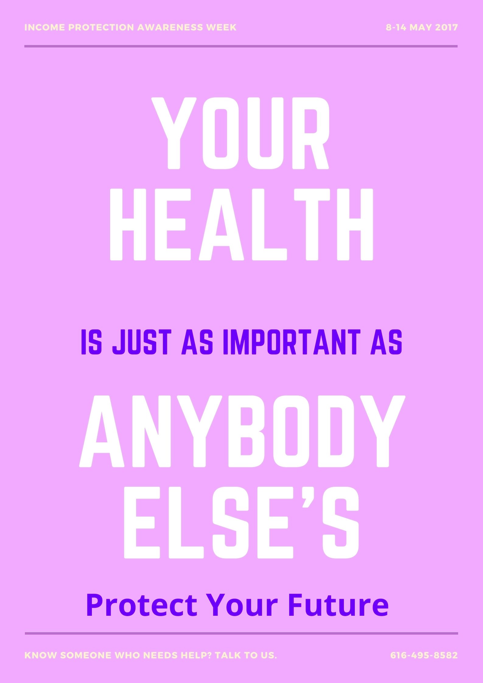 <img src="health.jpg" alt="health is important when self employed"/> 