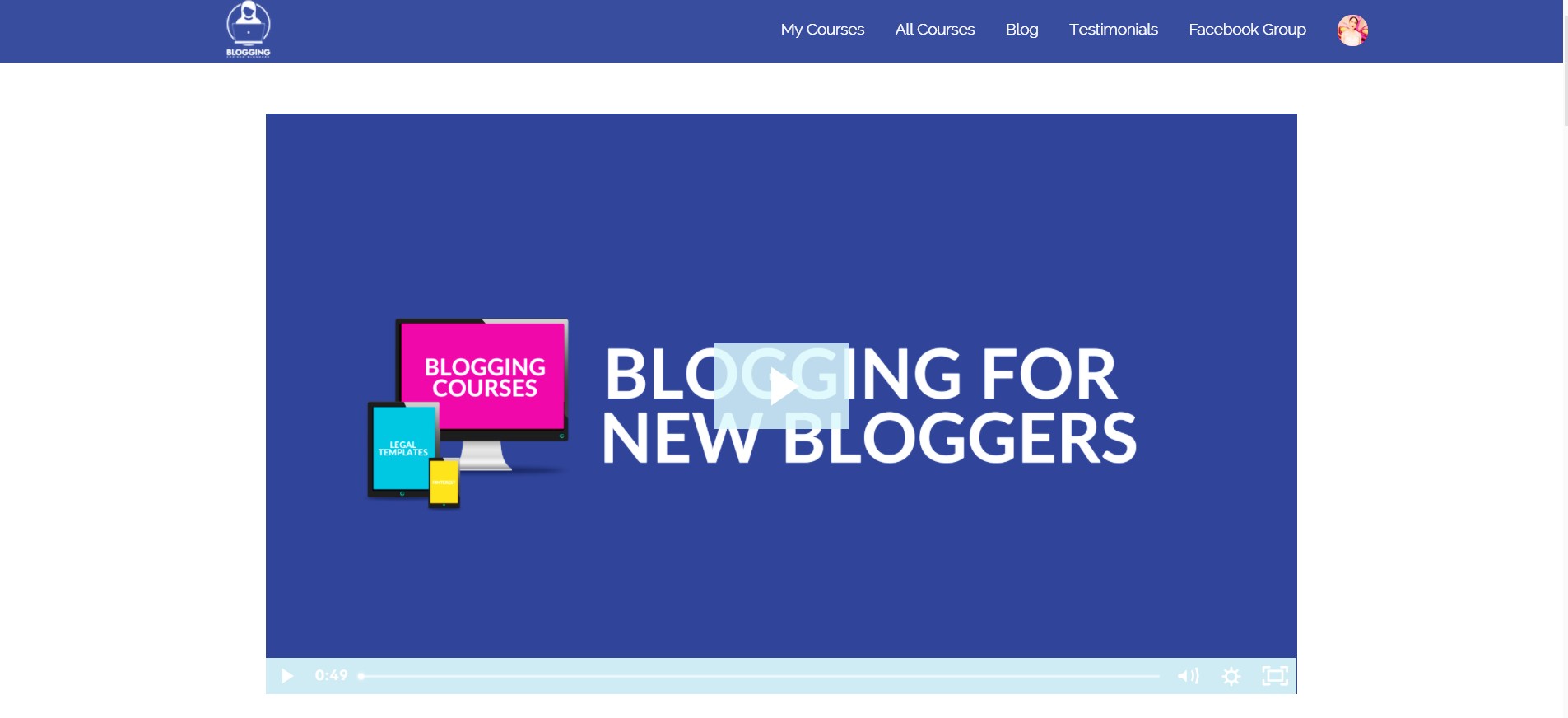 <img src="blogging.jpg" alt="blogging for new bloggers homepage"/> 
