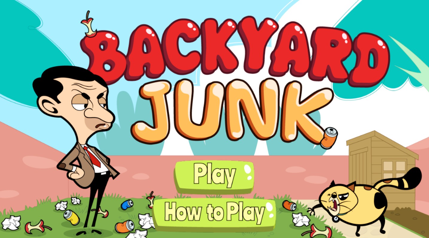 <img src="backyard.jpg" alt="backyard junk mr bean game"/> 