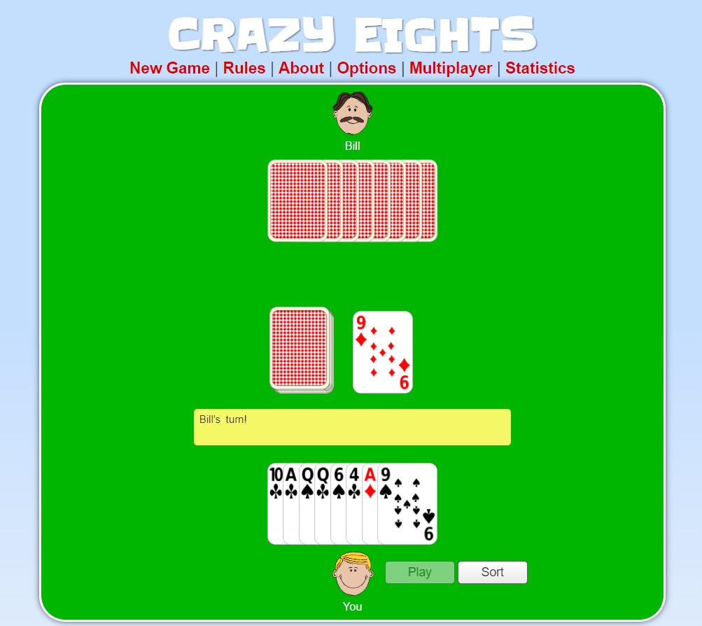 <img src="crazy.jpg" alt="crazy eights online card game"/> 