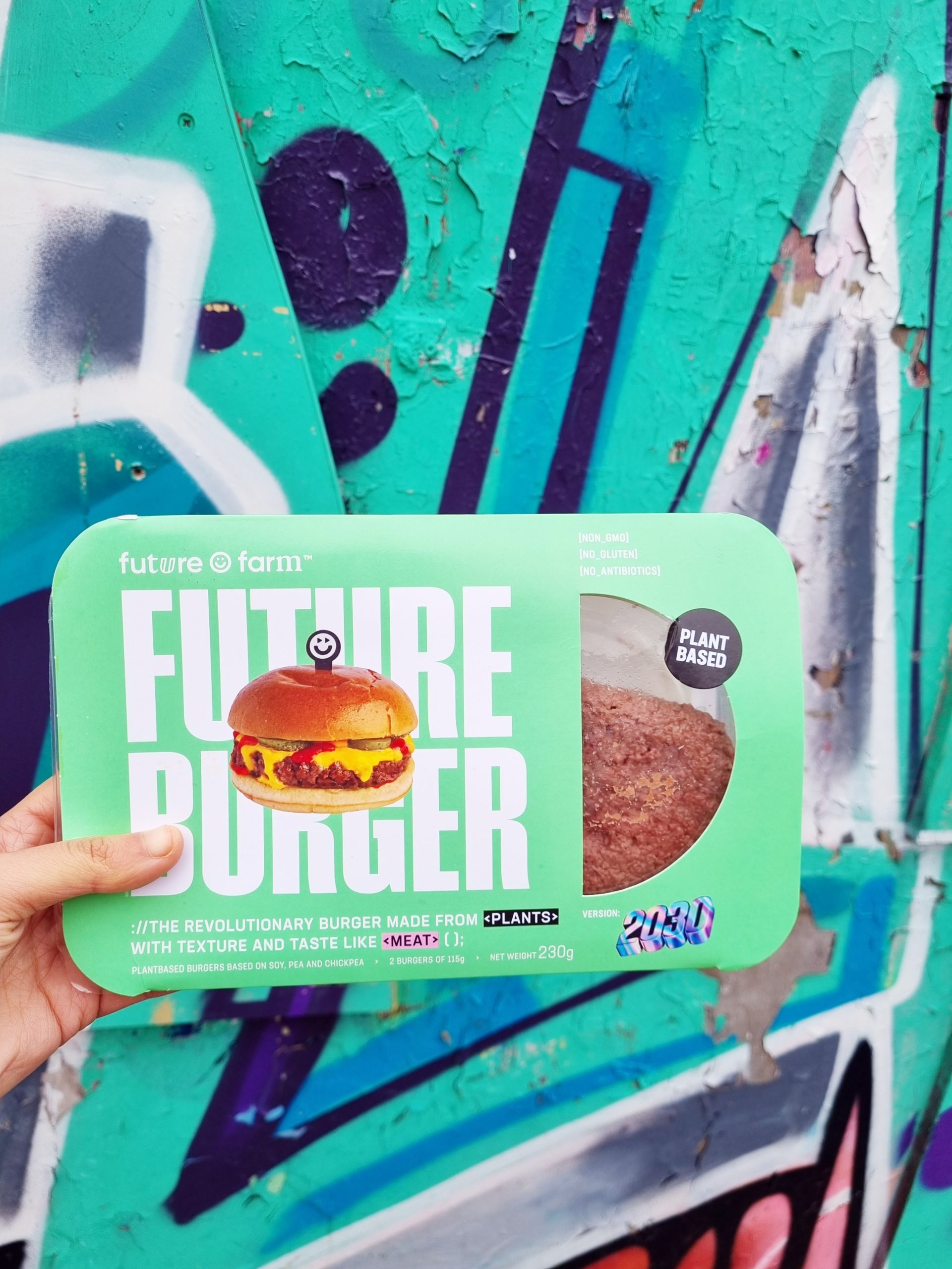 <img src="future.jpg" alt="future farm vegan burger colourful veganuary"/> 