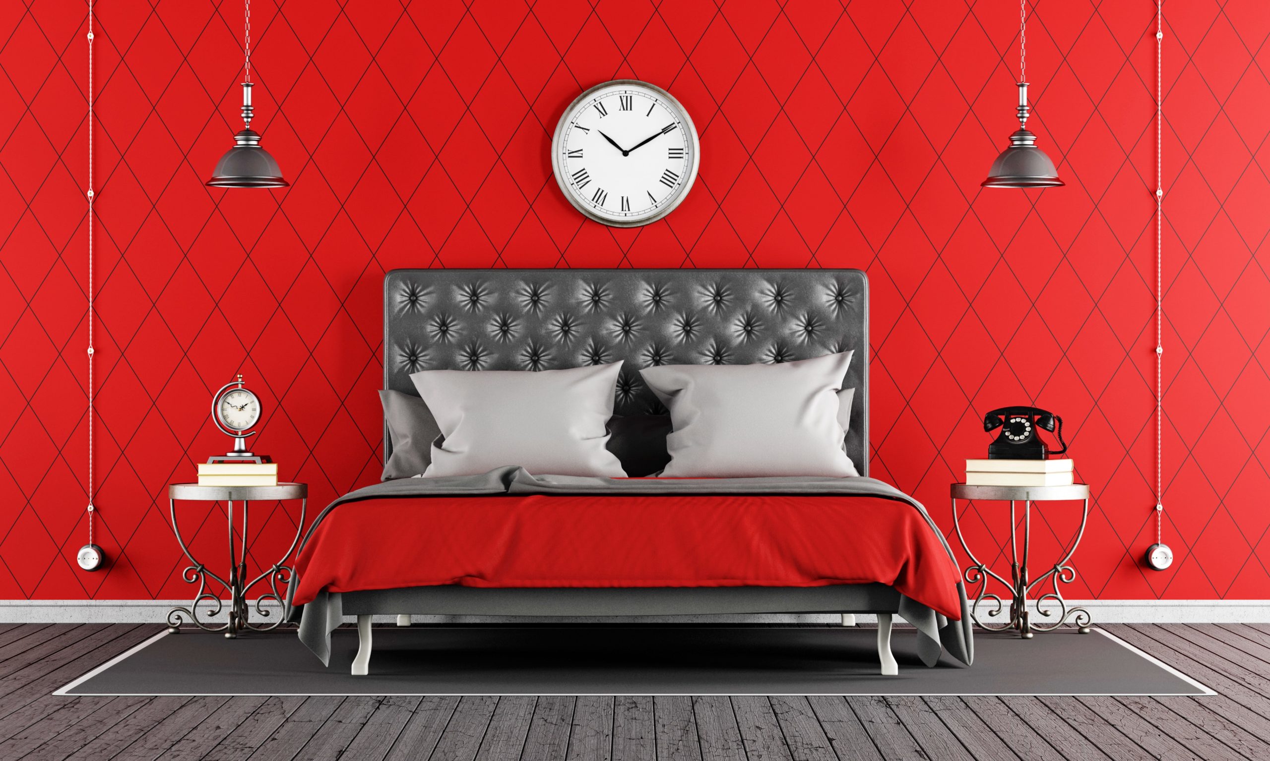 <img src="red.jpg" alt="red and black minimalist bedroom"/> 