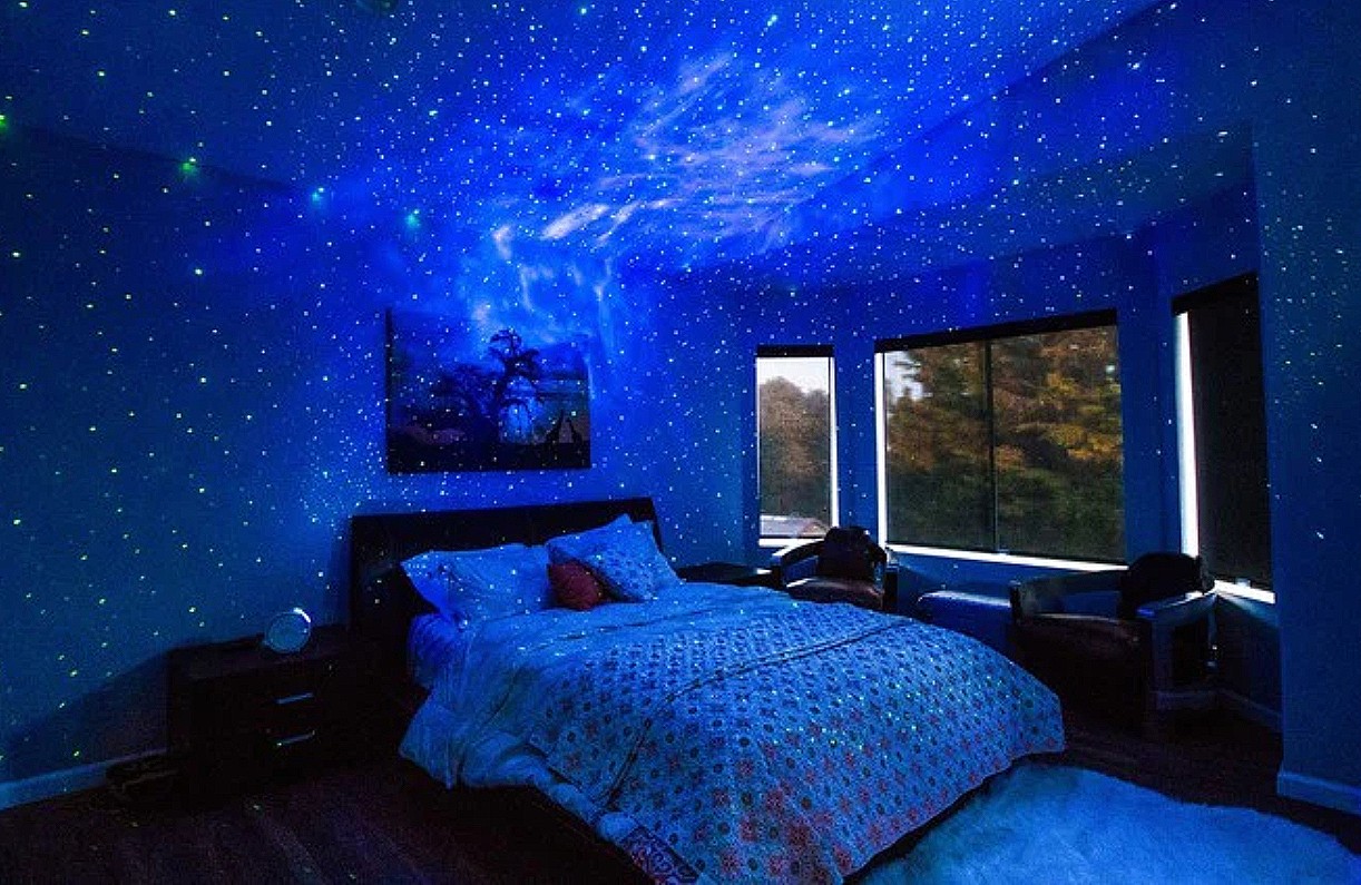 <img src="galaxy.jpg" alt="galaxy themed bed decor"/> 
