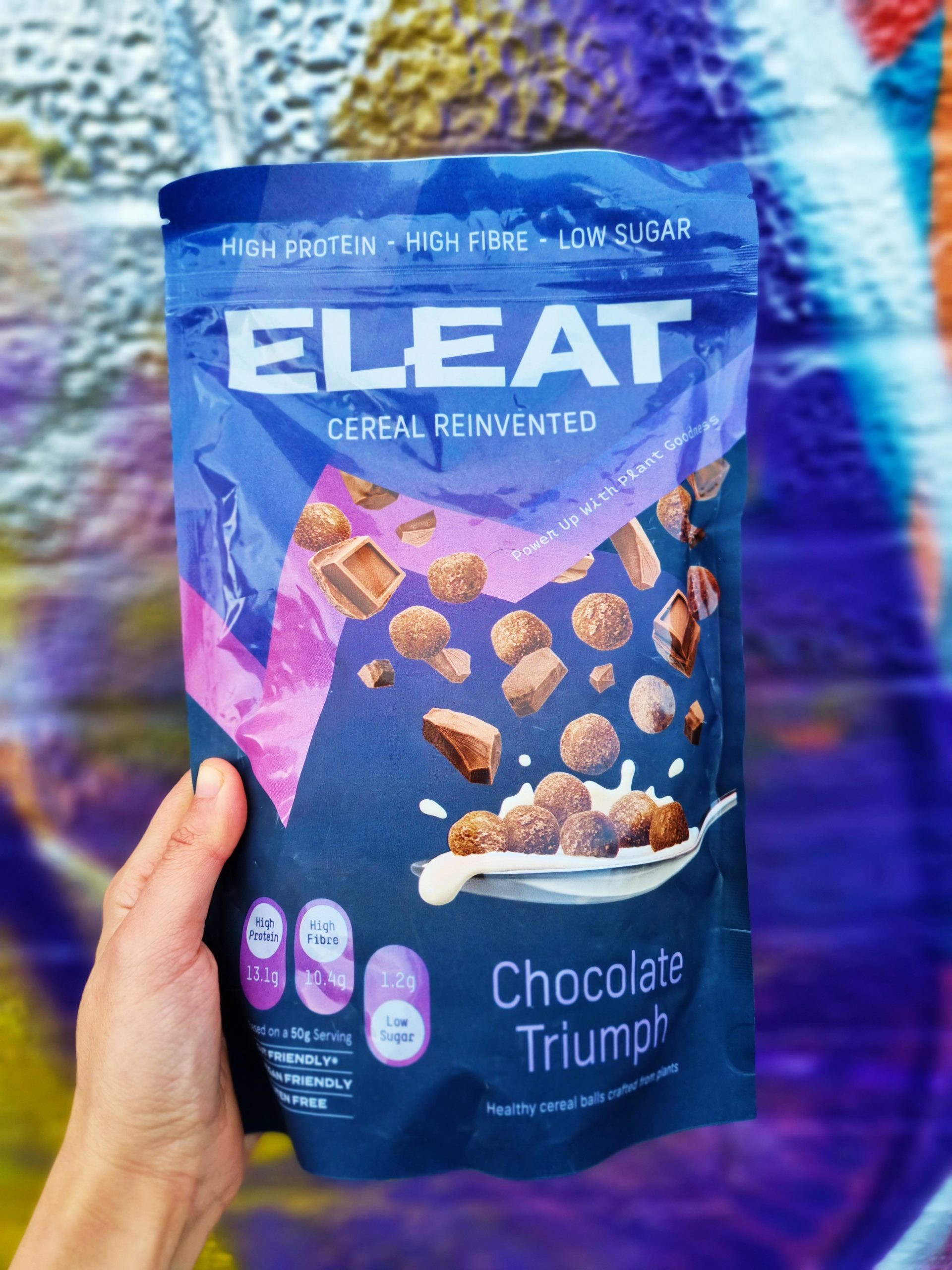 <img src="eleatjpg" alt="eleat chocolate cereal colourful veganuary"/> 