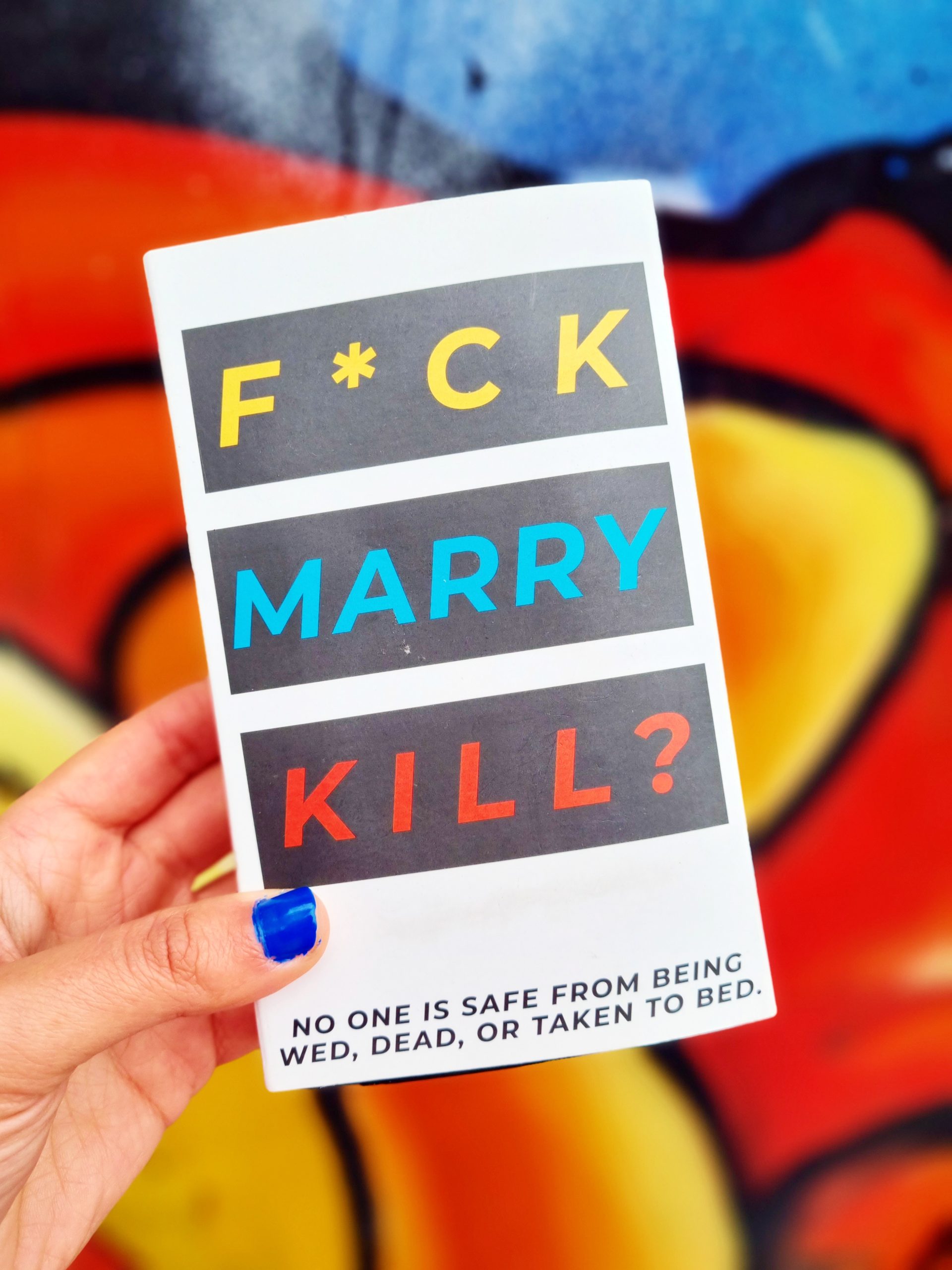 <img src="IWOOT.jpg" alt="IWOOT F**k Marry Kill card game"/> 