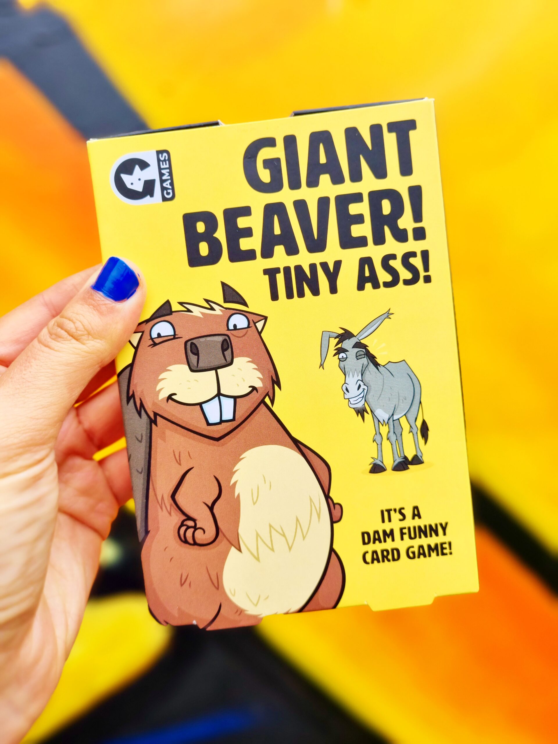 <img src="giant beaver.jpg" alt="giant beaver tiny ass card game"/>