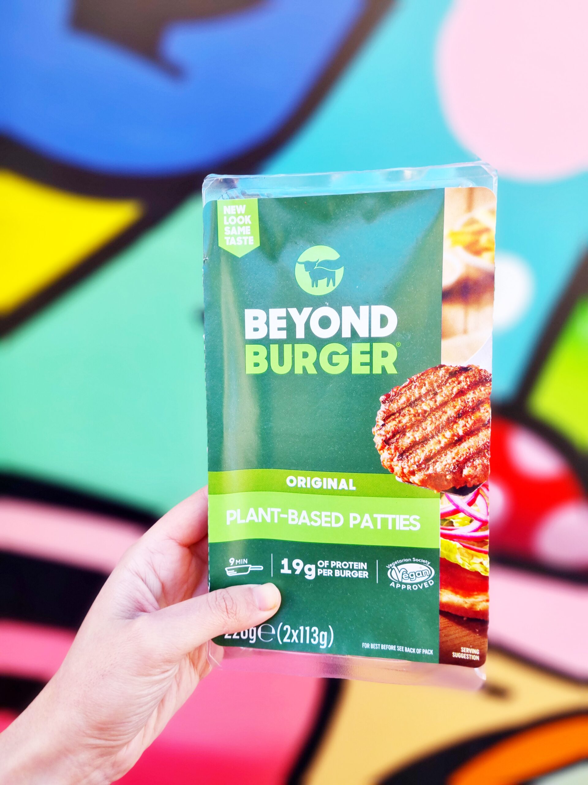 <img src="Beyond Meat.jpg" alt="Beyond Meat colourful vegan products"/>