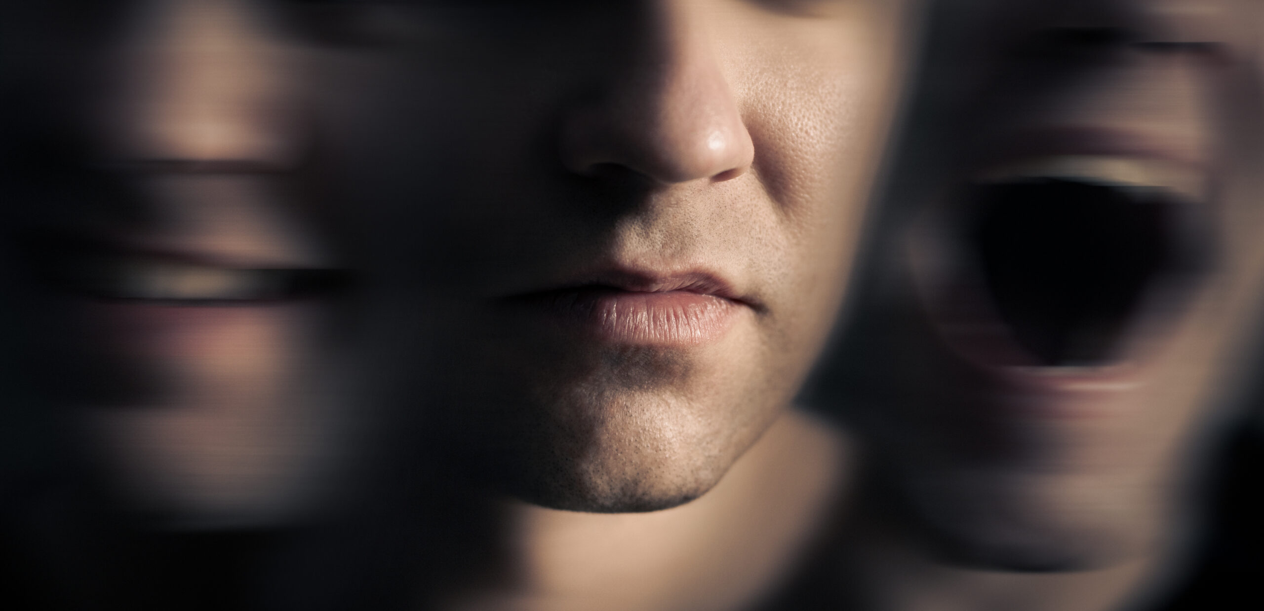 <img src="close.jpg" alt="Close up of a person with hysteria"/>